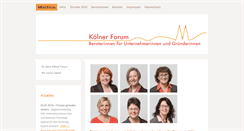 Desktop Screenshot of koelner-forum.de