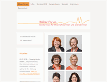 Tablet Screenshot of koelner-forum.de